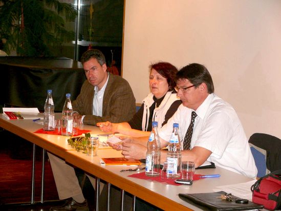 (v.l.n.r.): Peter Kohm, Bärbel Morsch, Stefan Rebmann